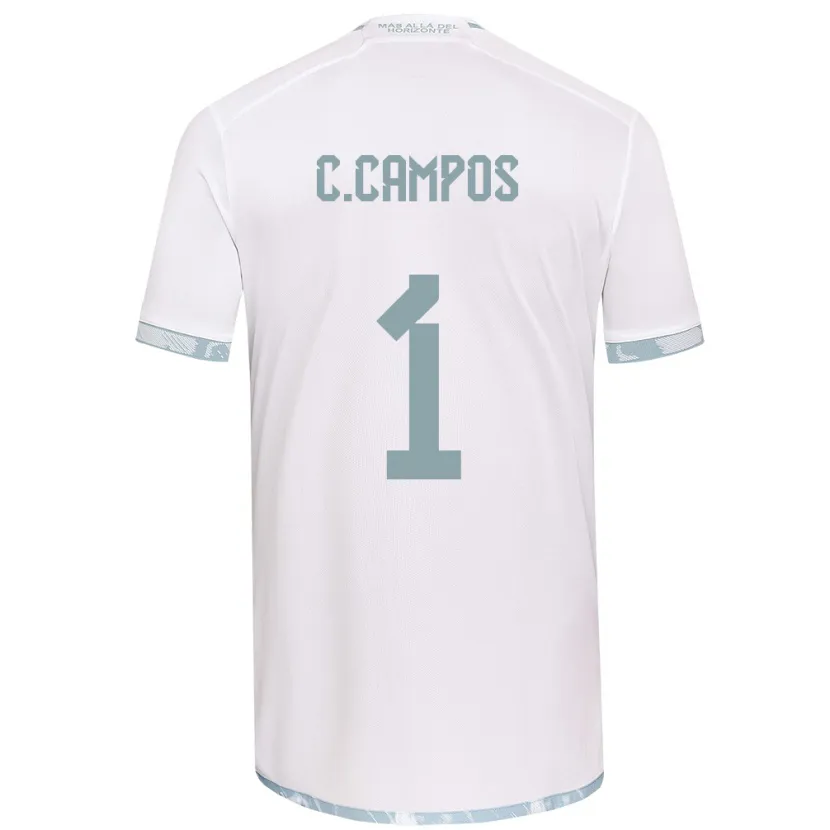 Danxen Hombre Camiseta Cristóbal Campos #1 Gris Blanco 2ª Equipación 2024/25 La Camisa