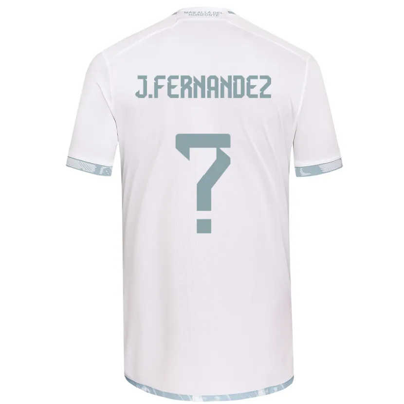 Danxen Hombre Camiseta José Matías Fernández #0 Gris Blanco 2ª Equipación 2024/25 La Camisa