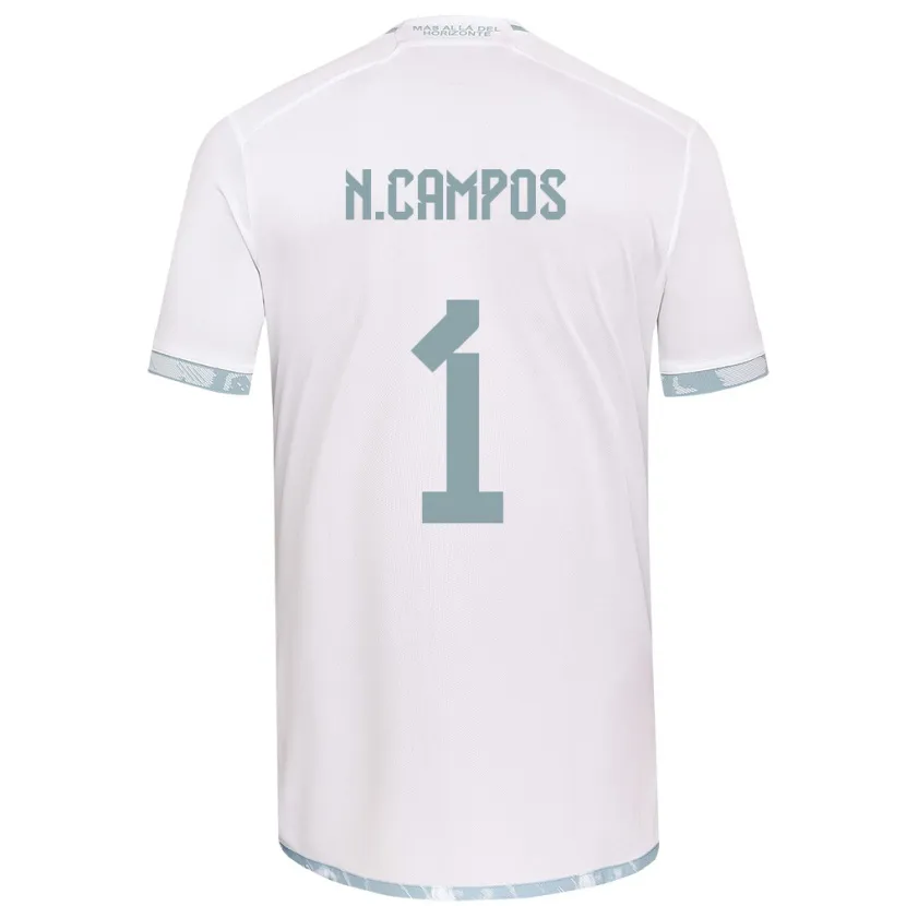 Danxen Hombre Camiseta Natalia Campos #1 Gris Blanco 2ª Equipación 2024/25 La Camisa