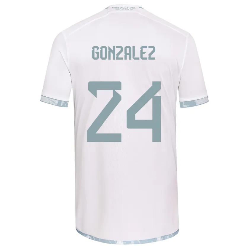 Danxen Hombre Camiseta Emma González #24 Gris Blanco 2ª Equipación 2024/25 La Camisa