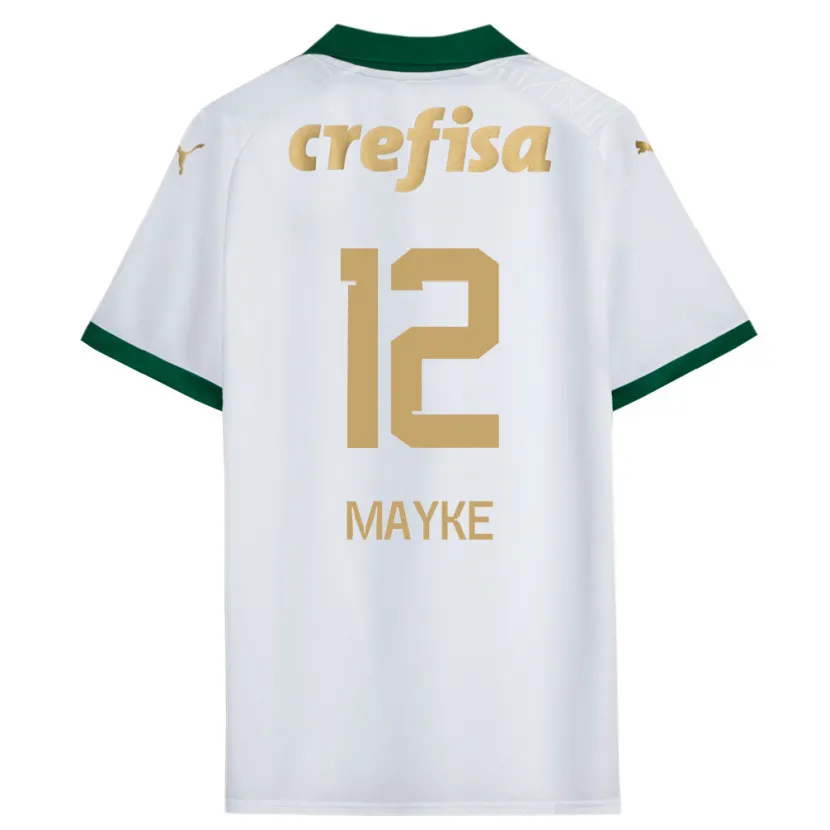 Danxen Hombre Camiseta Mayke #12 Blanco Verde 2ª Equipación 2024/25 La Camisa