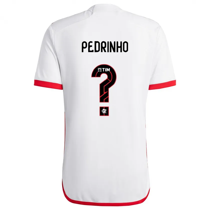 Danxen Hombre Camiseta Pedrinho #0 Blanco Rojo 2ª Equipación 2024/25 La Camisa