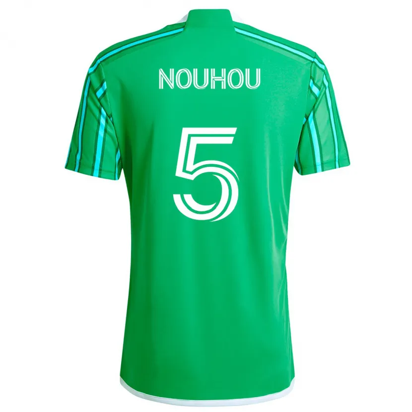 Danxen Mujer Camiseta Nouhou #5 Verde Blanco 1ª Equipación 2024/25 La Camisa