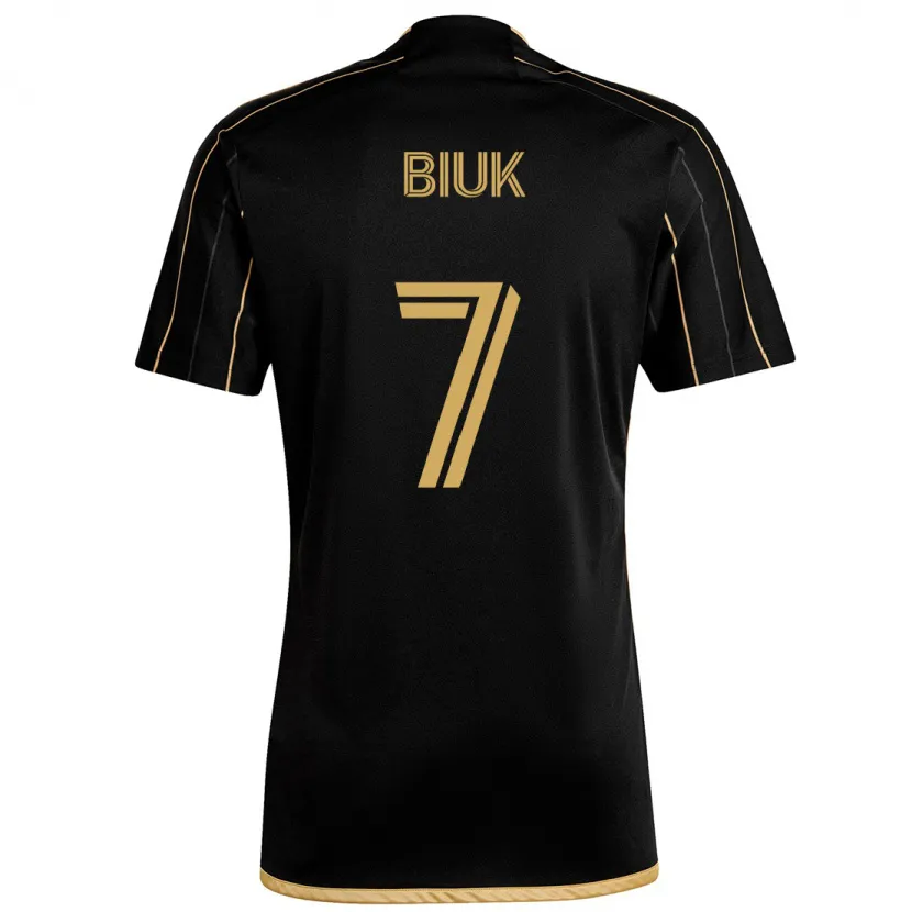 Danxen Mujer Camiseta Stipe Biuk #7 Oro Negro 1ª Equipación 2024/25 La Camisa