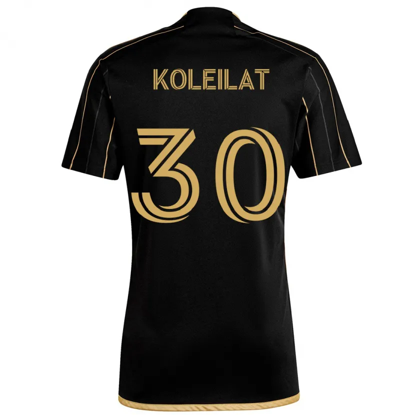 Danxen Mujer Camiseta Jassem Koleilat #30 Oro Negro 1ª Equipación 2024/25 La Camisa