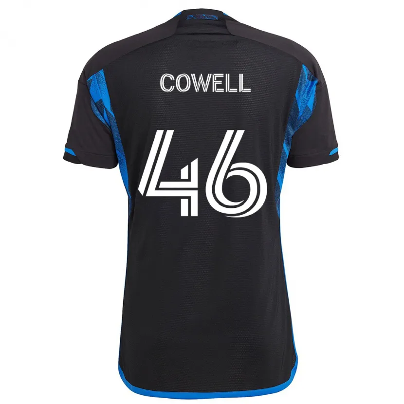 Danxen Mujer Camiseta Chance Cowell #46 Azul Negro 1ª Equipación 2024/25 La Camisa