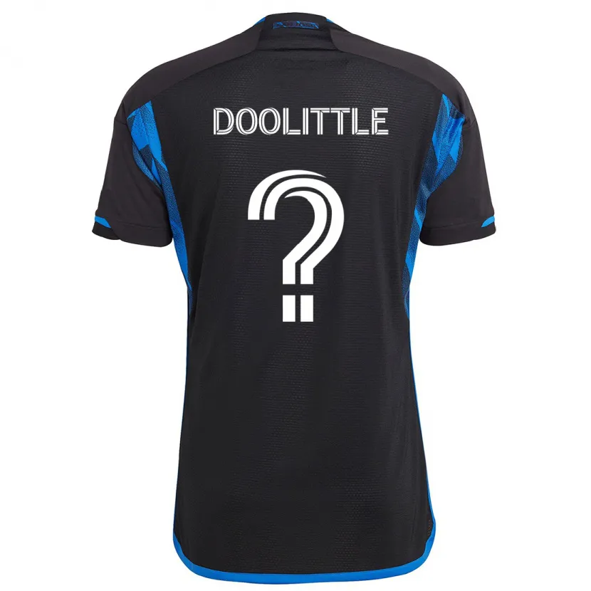 Danxen Mujer Camiseta Brooks Doolittle #0 Azul Negro 1ª Equipación 2024/25 La Camisa