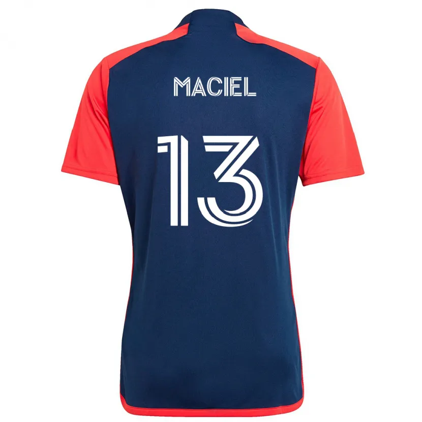 Danxen Mujer Camiseta Maciel #13 Azul Rojo 1ª Equipación 2024/25 La Camisa