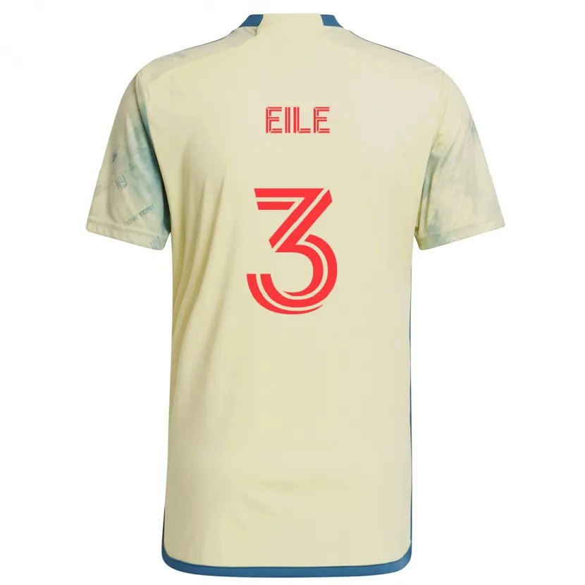 Danxen Mujer Camiseta Noah Eile #3 Amarillo Rojo Azul 1ª Equipación 2024/25 La Camisa