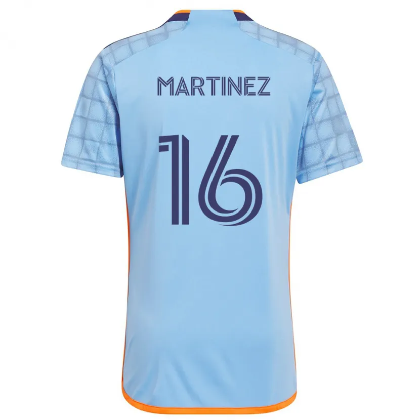 Danxen Mujer Camiseta Alonso Martínez #16 Azul Naranja 1ª Equipación 2024/25 La Camisa