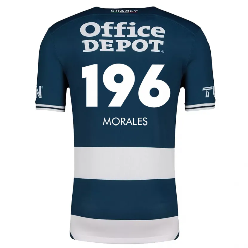 Danxen Mujer Camiseta Erik Morales #196 Azul Blanco 1ª Equipación 2024/25 La Camisa