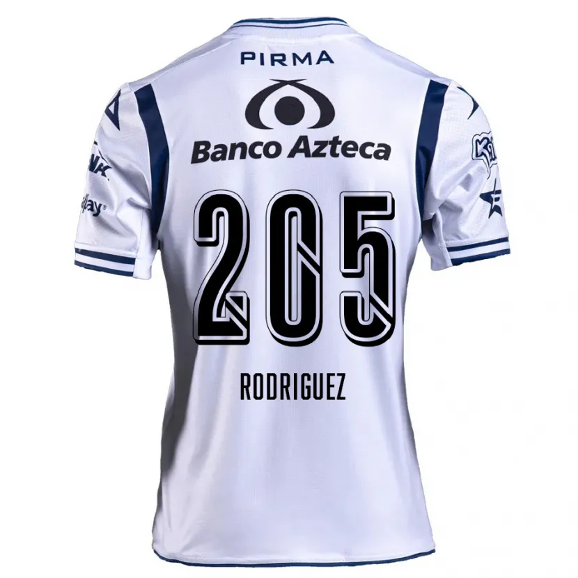 Danxen Mujer Camiseta Alberto Rodríguez #205 Blanco Azul Marino 1ª Equipación 2024/25 La Camisa