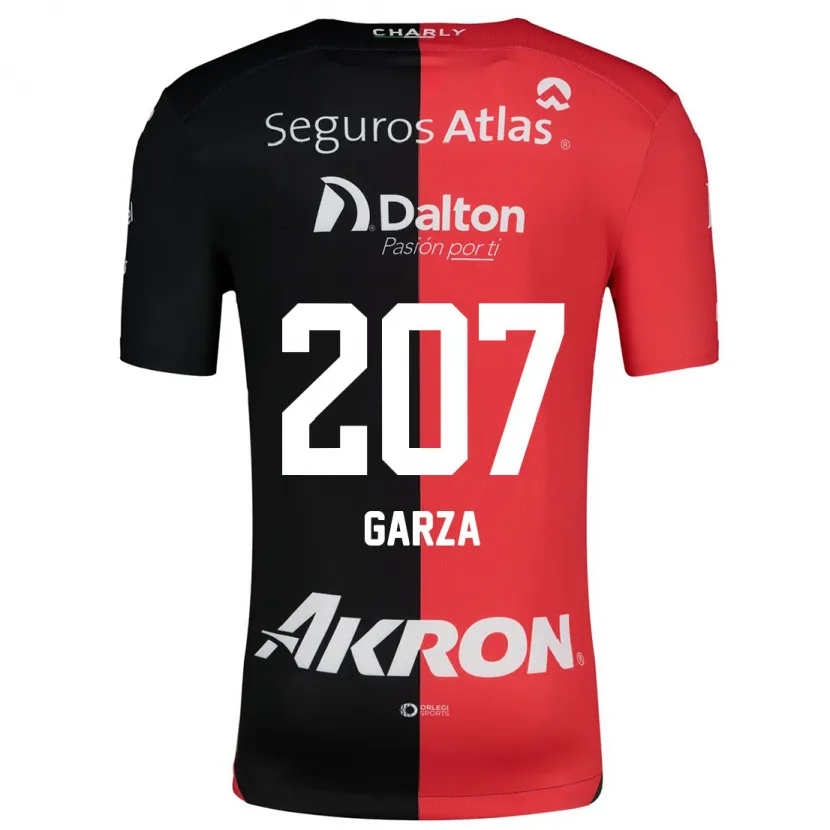 Danxen Mujer Camiseta Rodolfo Garza #207 Negro Rojo 1ª Equipación 2024/25 La Camisa