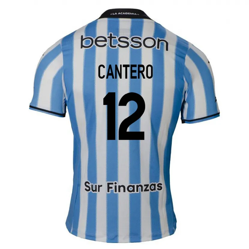 Danxen Mujer Camiseta Milton Cantero #12 Azul Blanco Negro 1ª Equipación 2024/25 La Camisa