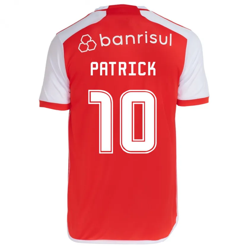 Danxen Mujer Camiseta Alan Patrick #10 Rojo Blanco 1ª Equipación 2024/25 La Camisa