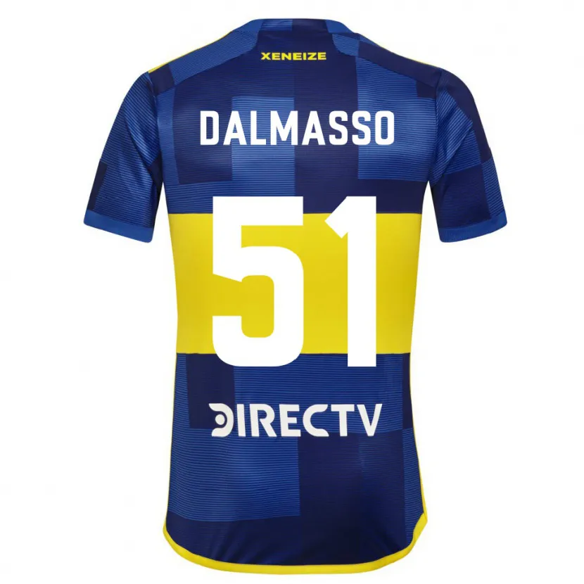 Danxen Mujer Camiseta Santiago Dalmasso #51 Azul Amarillo 1ª Equipación 2024/25 La Camisa