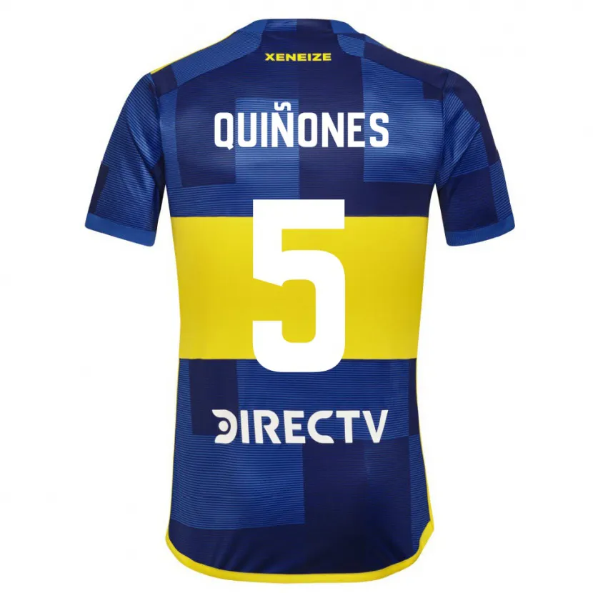 Danxen Mujer Camiseta Florencia Quiñones #5 Azul Amarillo 1ª Equipación 2024/25 La Camisa