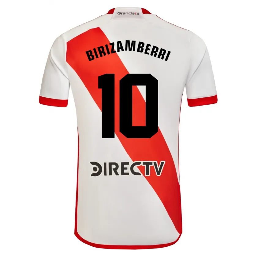 Danxen Mujer Camiseta María Carolina Birizamberri Rivero #10 Blanco Rojo 1ª Equipación 2024/25 La Camisa