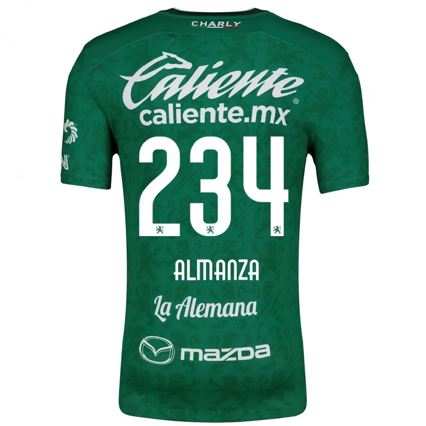 Danxen Mujer Camiseta Román Almanza #234 Verde Blanco 1ª Equipación 2024/25 La Camisa