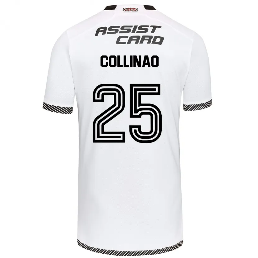 Danxen Mujer Camiseta Margarita Collinao #25 Blanco Negro 1ª Equipación 2024/25 La Camisa