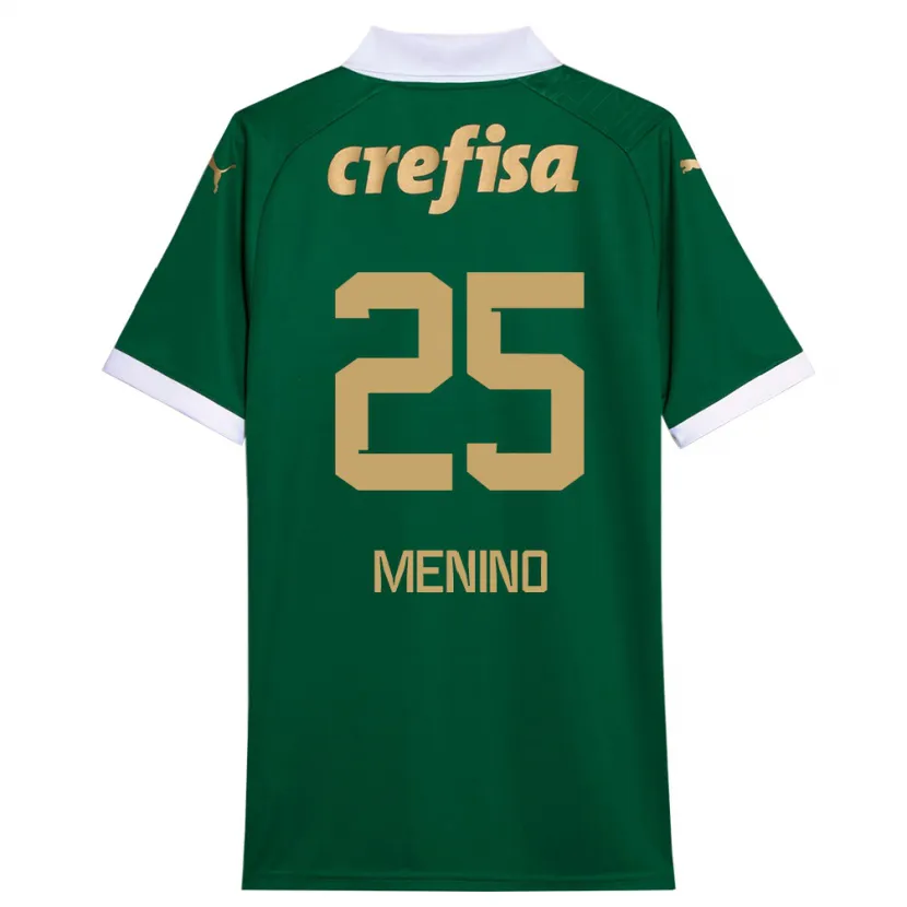 Danxen Mujer Camiseta Gabriel Menino #25 Verde Blanco 1ª Equipación 2024/25 La Camisa