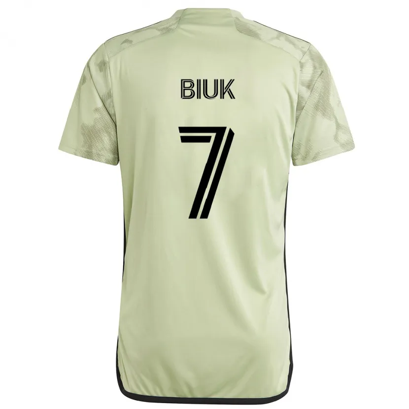 Danxen Mujer Camiseta Stipe Biuk #7 Verde Claro 2ª Equipación 2024/25 La Camisa