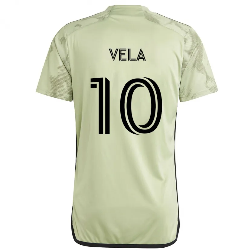 Danxen Mujer Camiseta Carlos Vela #10 Verde Claro 2ª Equipación 2024/25 La Camisa