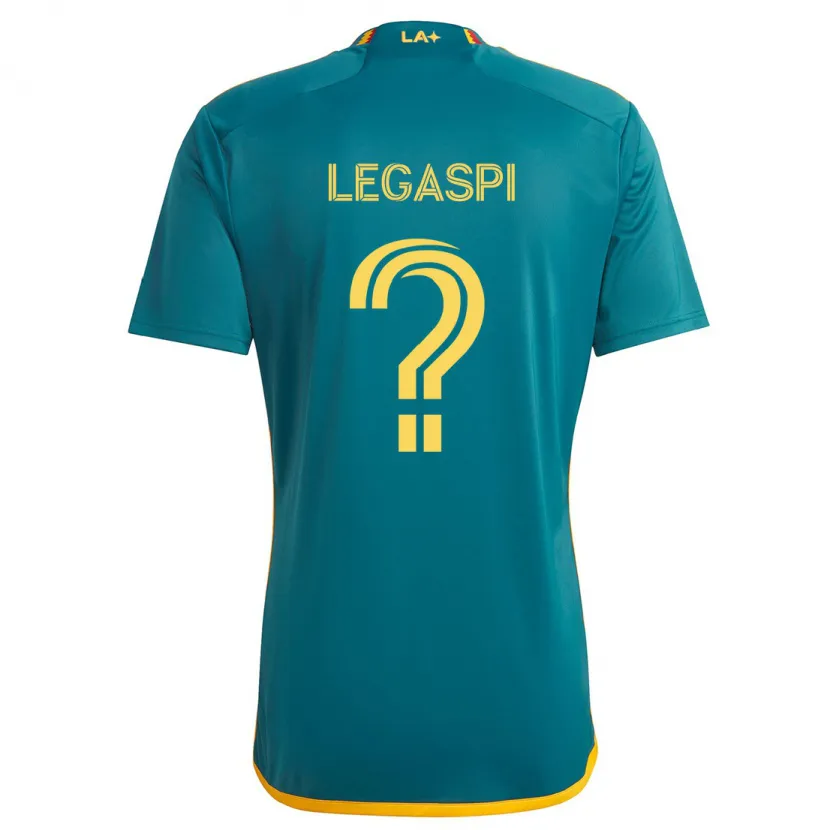 Danxen Mujer Camiseta Allan Legaspi #0 Verde Amarillo 2ª Equipación 2024/25 La Camisa