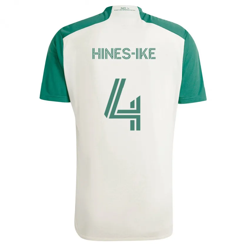 Danxen Mujer Camiseta Brendan Hines-Ike #4 Colores Tostados Verde 2ª Equipación 2024/25 La Camisa