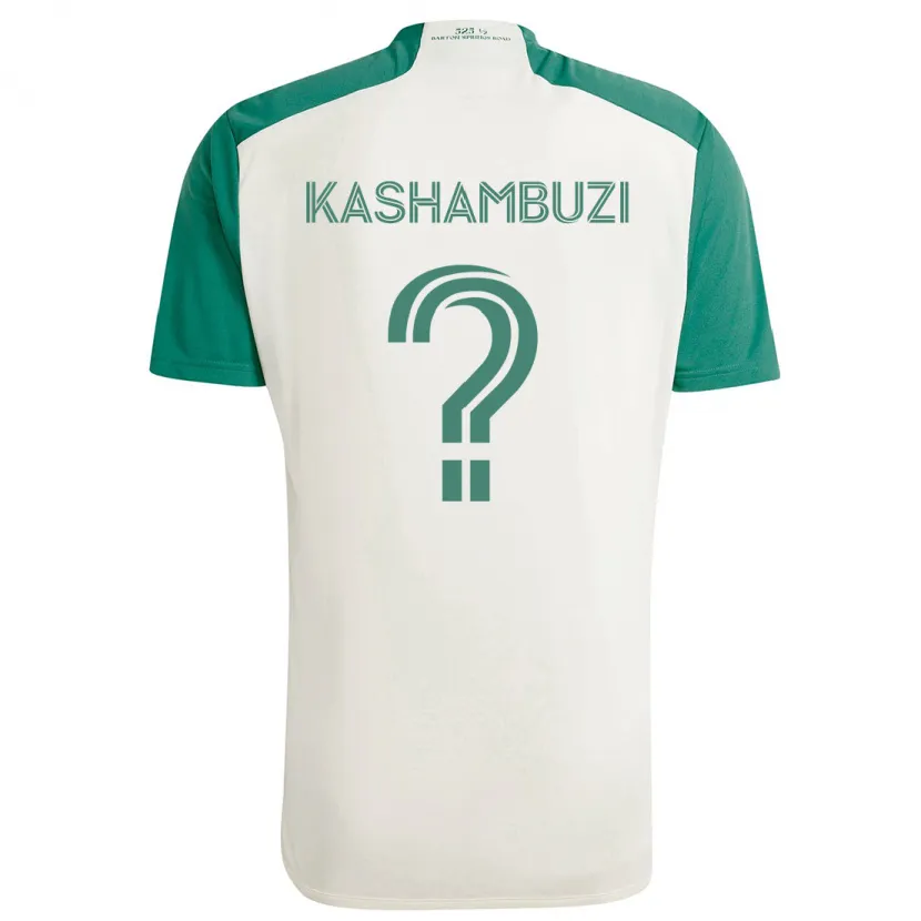 Danxen Mujer Camiseta Nick Kashambuzi #0 Colores Tostados Verde 2ª Equipación 2024/25 La Camisa