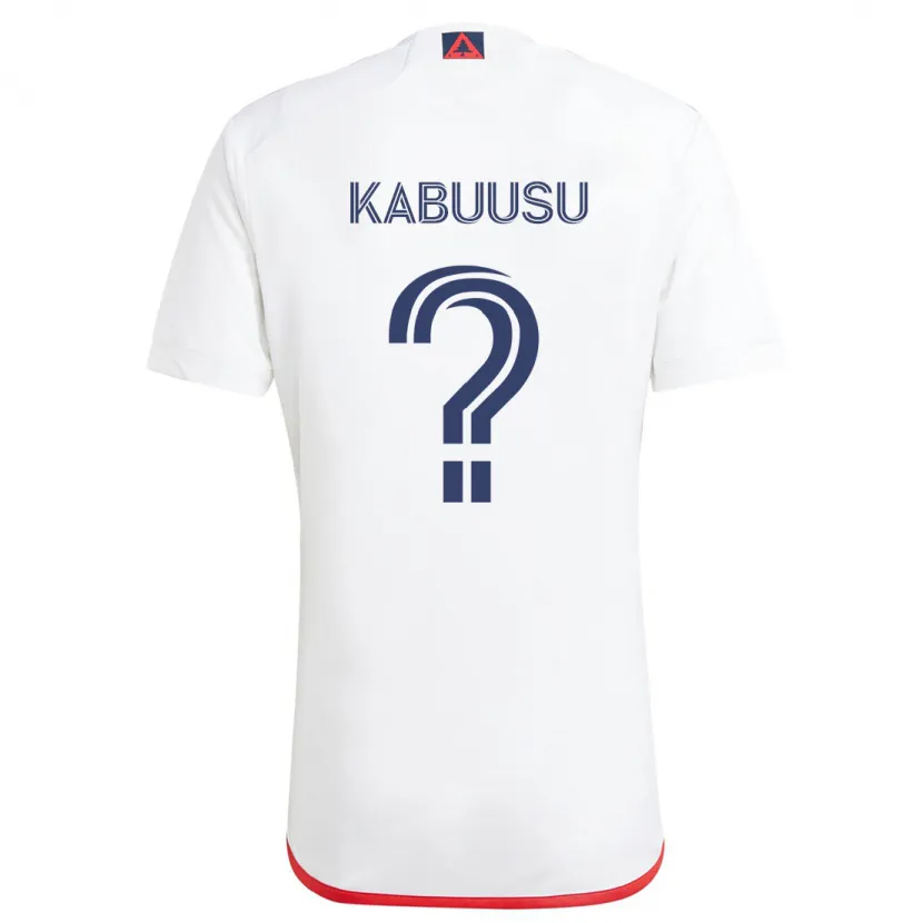 Danxen Mujer Camiseta Jamie Kabuusu #0 Blanco Rojo 2ª Equipación 2024/25 La Camisa