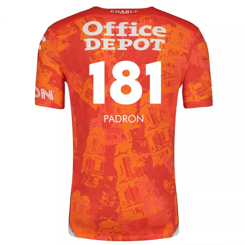 Danxen Mujer Camiseta Romeo Padrón #181 Naranja Blanco 2ª Equipación 2024/25 La Camisa