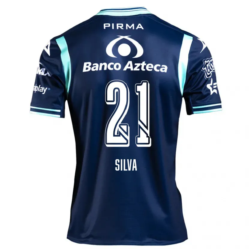 Danxen Mujer Camiseta Gastón Silva #21 Azul Marino 2ª Equipación 2024/25 La Camisa