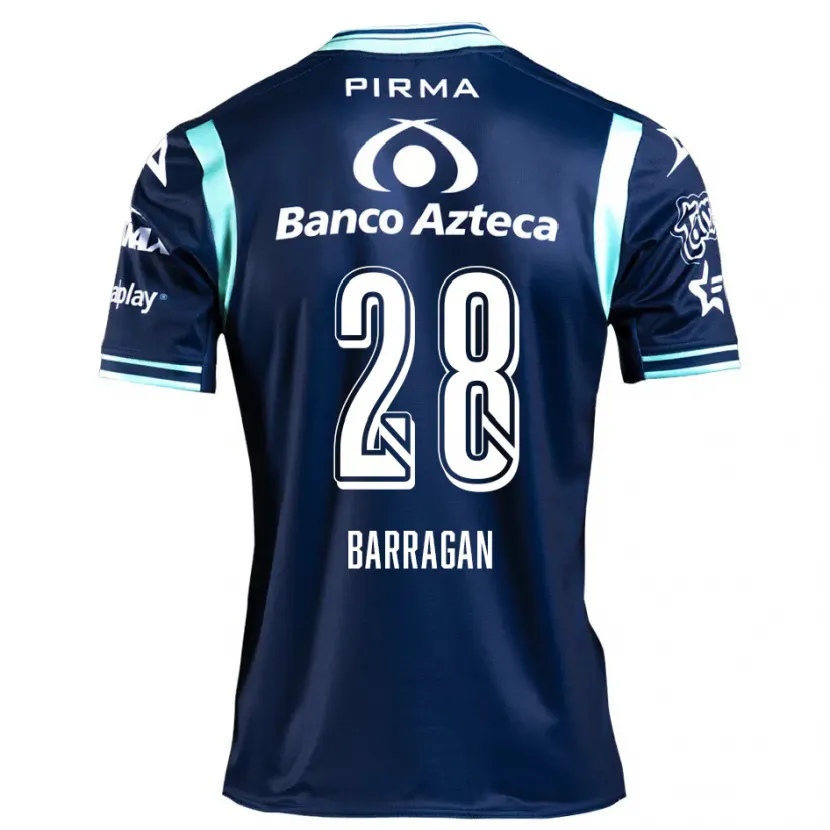 Danxen Mujer Camiseta Martín Barragán #28 Azul Marino 2ª Equipación 2024/25 La Camisa