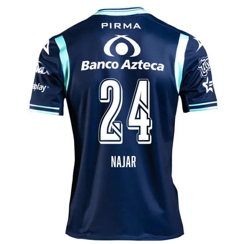 Danxen Mujer Camiseta Ivonne Najar #24 Azul Marino 2ª Equipación 2024/25 La Camisa