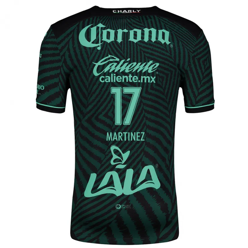 Danxen Mujer Camiseta Marianne Martínez #17 Verde Negro 2ª Equipación 2024/25 La Camisa