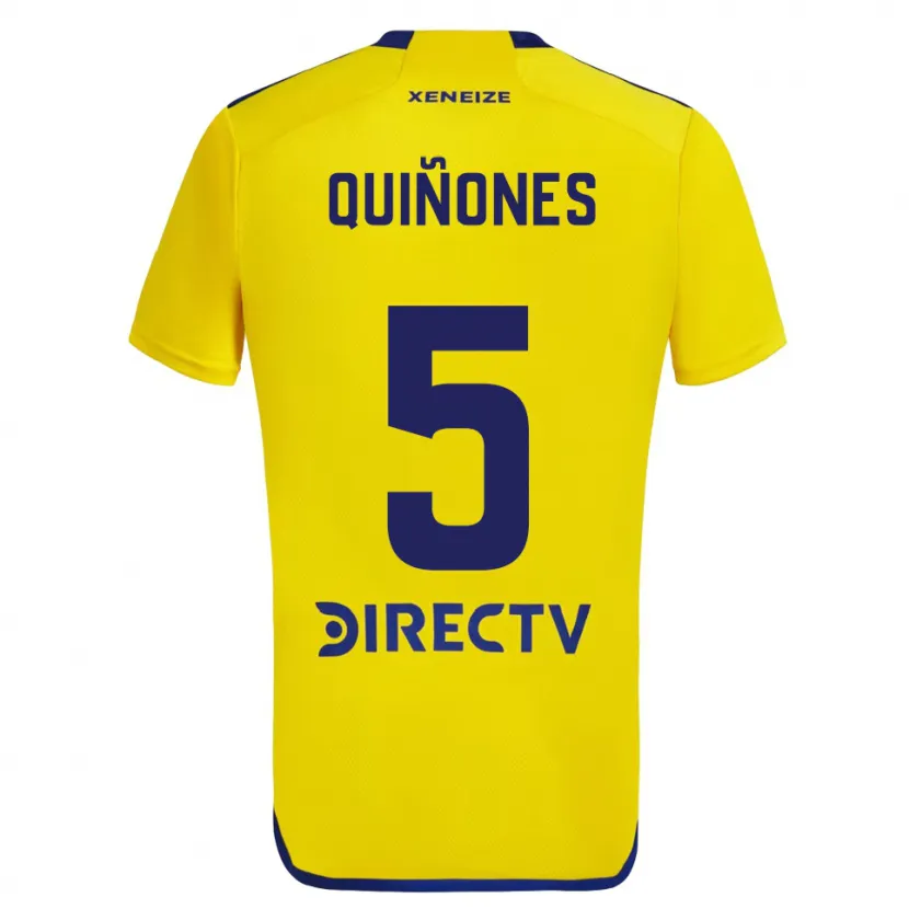 Danxen Mujer Camiseta Florencia Quiñones #5 Amarillo Azul 2ª Equipación 2024/25 La Camisa