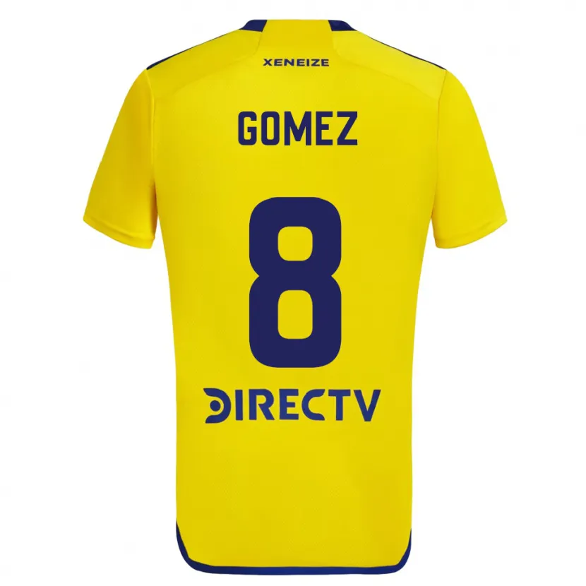 Danxen Mujer Camiseta Camila Gomez Ares #8 Amarillo Azul 2ª Equipación 2024/25 La Camisa