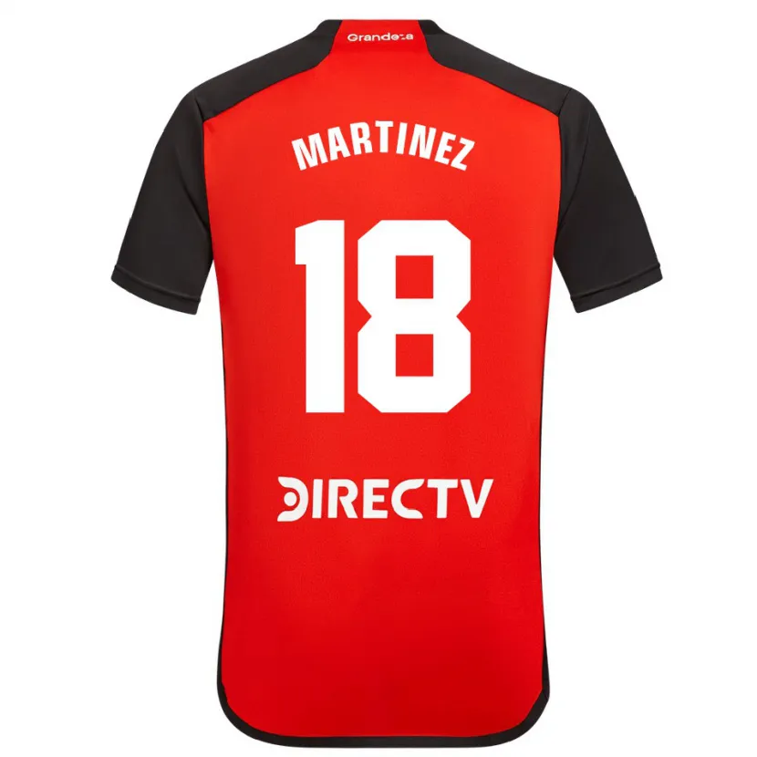 Danxen Mujer Camiseta Pity Martínez #18 Rojo Negro Blanco 2ª Equipación 2024/25 La Camisa