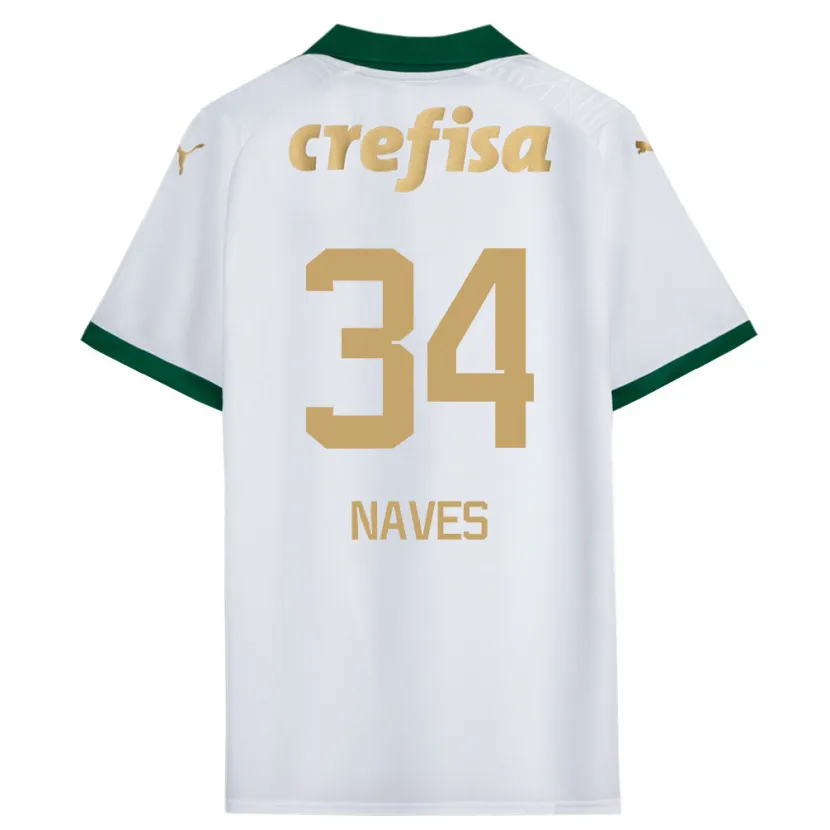 Danxen Mujer Camiseta Naves #34 Blanco Verde 2ª Equipación 2024/25 La Camisa