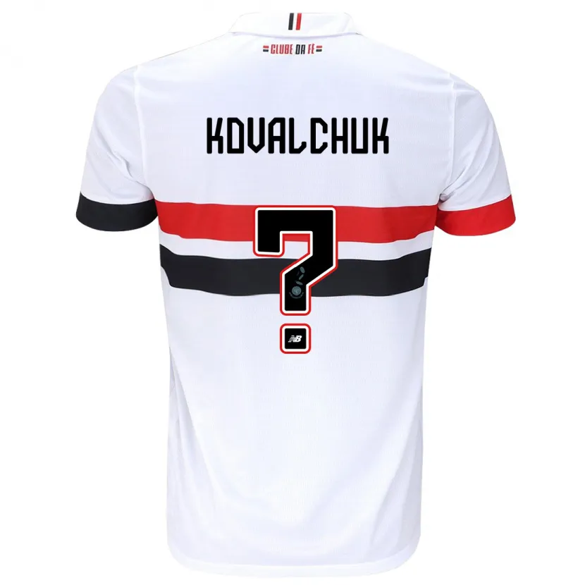 Danxen Niño Camiseta Filipp Kovalchuk #0 Blanco Rojo Negro 1ª Equipación 2024/25 La Camisa