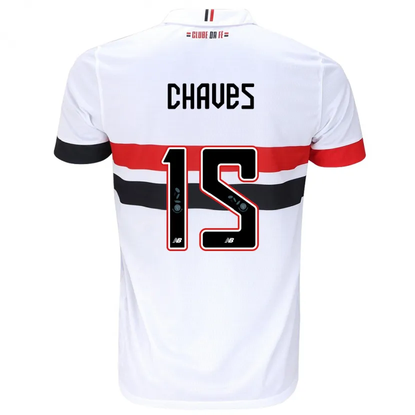 Danxen Niño Camiseta Carol Chaves #15 Blanco Rojo Negro 1ª Equipación 2024/25 La Camisa