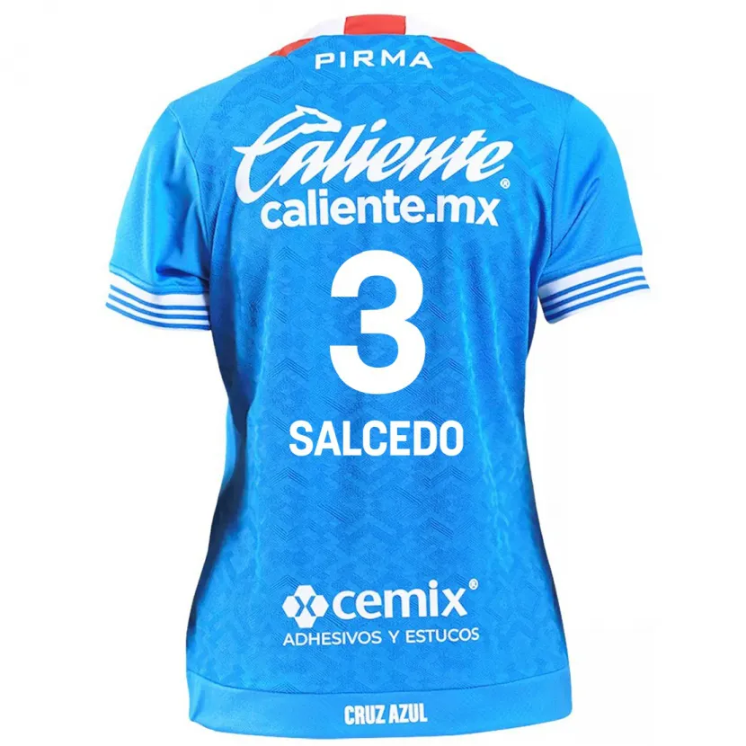 Danxen Niño Camiseta Carlos Salcedo #3 Cielo Azul 1ª Equipación 2024/25 La Camisa