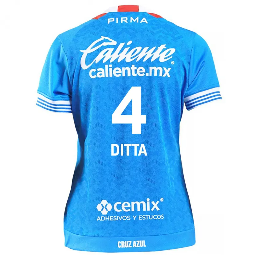 Danxen Niño Camiseta Willer Ditta #4 Cielo Azul 1ª Equipación 2024/25 La Camisa