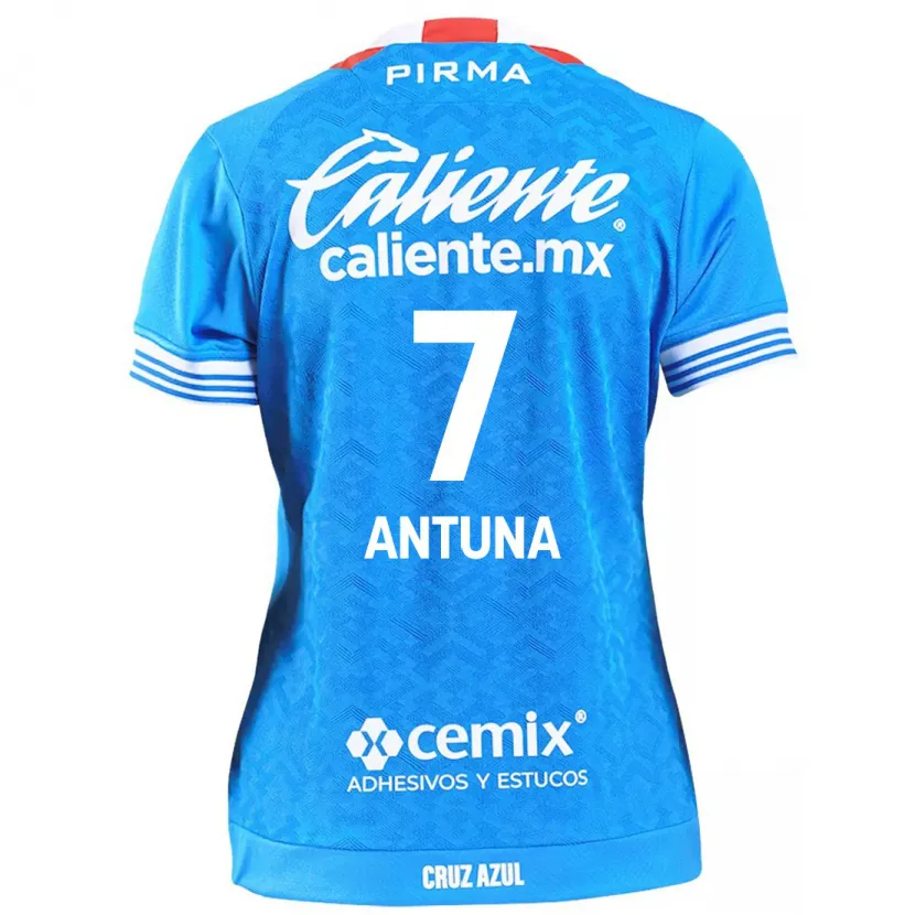 Danxen Niño Camiseta Uriel Antuna #7 Cielo Azul 1ª Equipación 2024/25 La Camisa