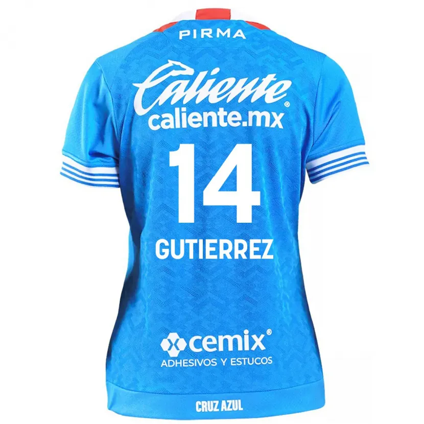 Danxen Niño Camiseta Alexis Gutiérrez #14 Cielo Azul 1ª Equipación 2024/25 La Camisa