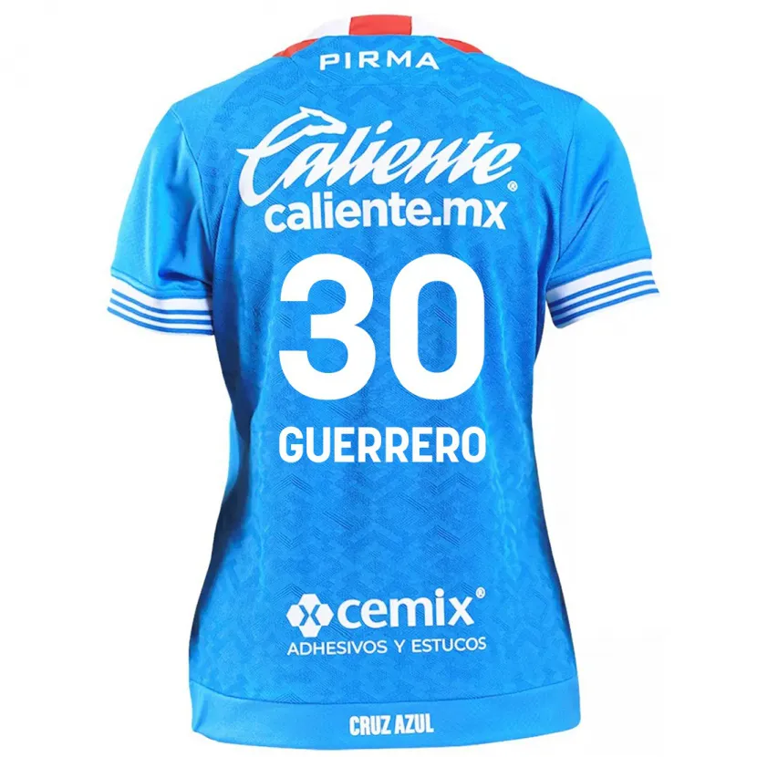 Danxen Niño Camiseta Rafael Guerrero #30 Cielo Azul 1ª Equipación 2024/25 La Camisa