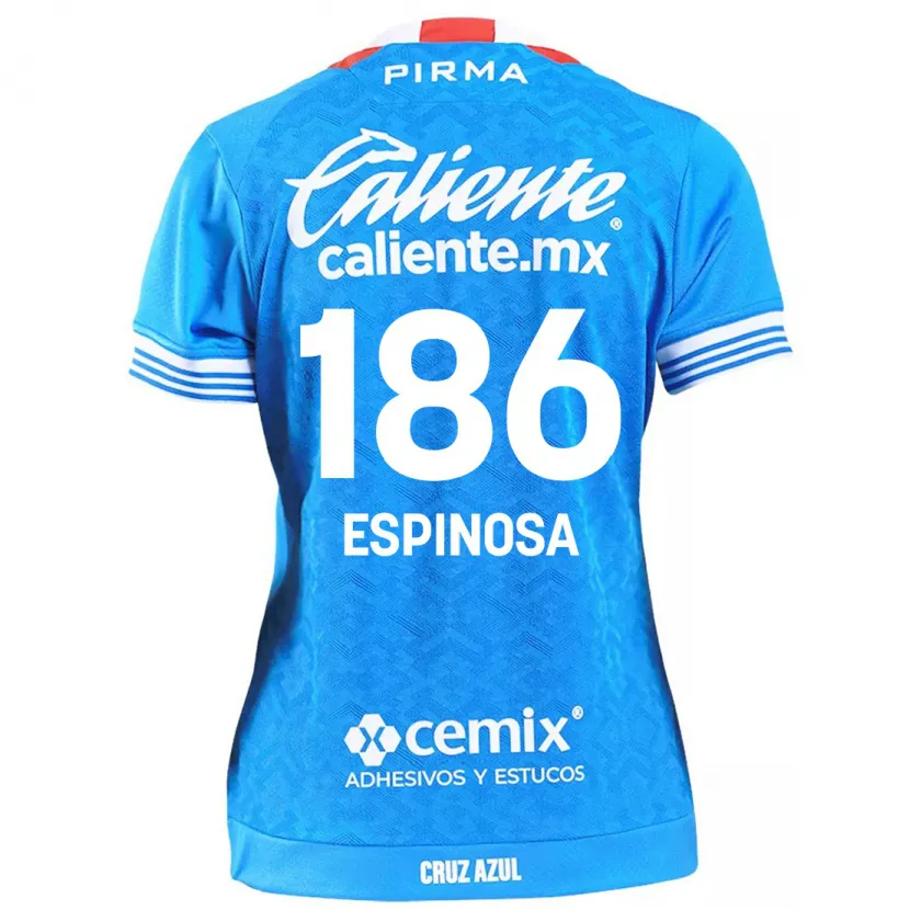 Danxen Niño Camiseta Brandón Espinosa #186 Cielo Azul 1ª Equipación 2024/25 La Camisa