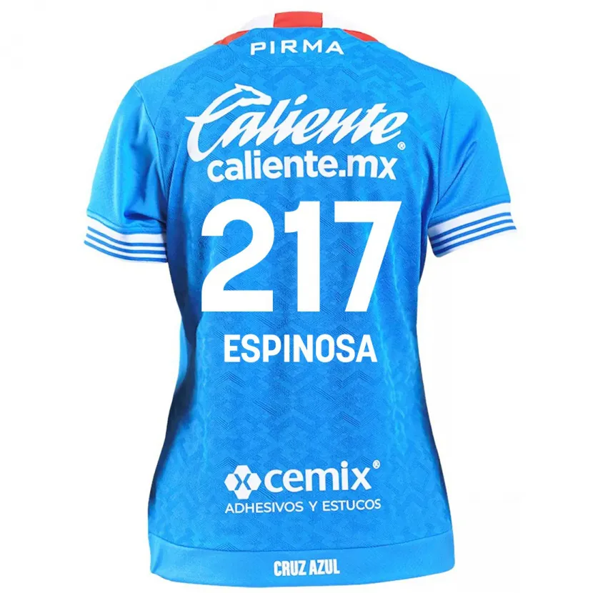 Danxen Niño Camiseta Samuel Espinosa #217 Cielo Azul 1ª Equipación 2024/25 La Camisa