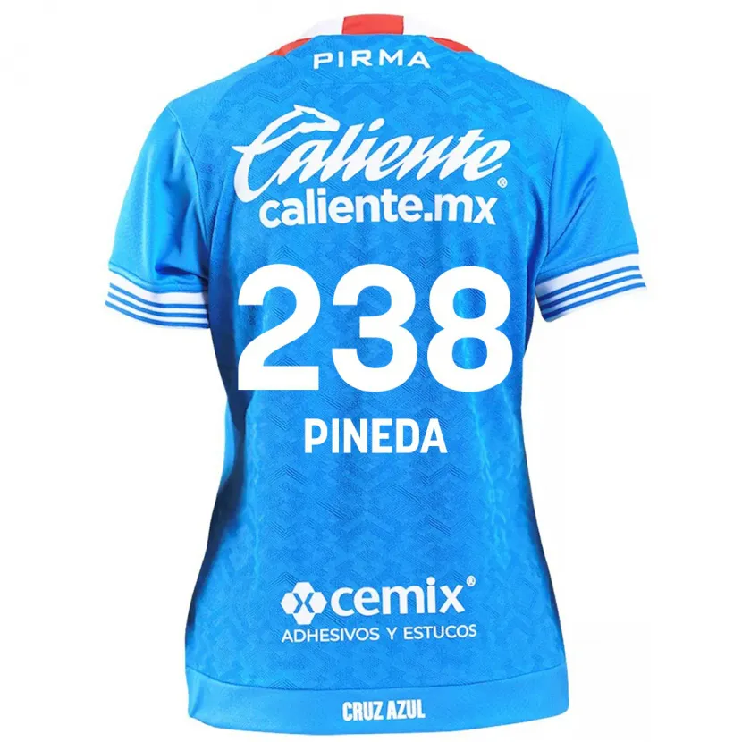 Danxen Niño Camiseta Zadiel Pineda #238 Cielo Azul 1ª Equipación 2024/25 La Camisa